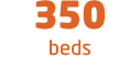 350 beds