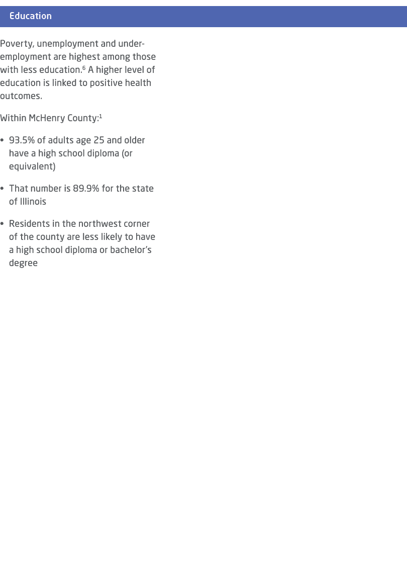  ￼ Poverty, unemployment and under employment are highest among those with less education.6 A higher level of educati...