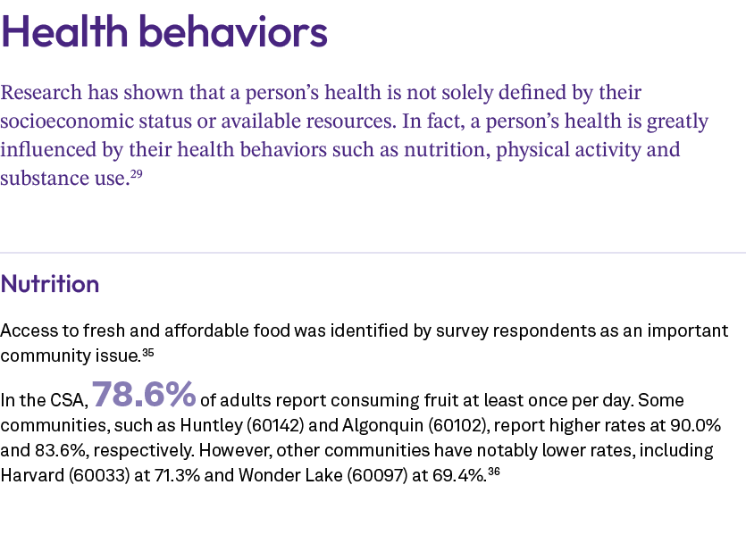 Health behaviors Research has shown that a person’s health is not solely defined by their socioeconomic status or ava...
