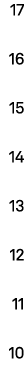 17 16 15 14 13 12 11 10