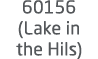 60156 (Lake in the Hils)