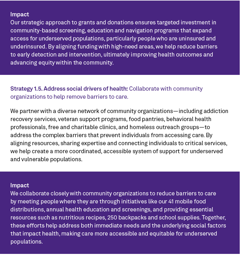 Impact Our strategic approach to grants and donations ensures targeted investment in community based screening, educa...