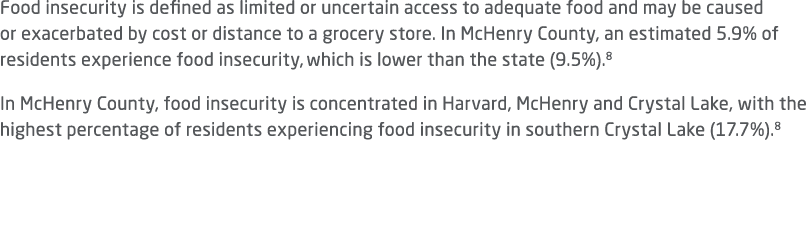 Food insecurity is defined as limited or uncertain access to adequate food and may be caused or exacerbated by cost o...