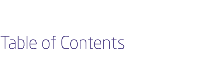 Table of Contents
