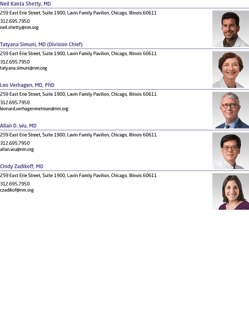 Neil Kanta Shetty, MD ￼259 East Erie Street, Suite 1900, Lavin Family Pavilion, Chicago, Illinois 60611 312.695.7950﻿...