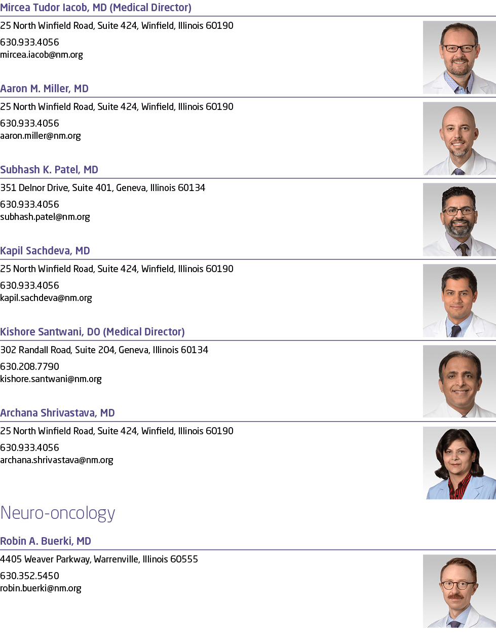 Mircea Tudor Iacob, MD (Medical Director) ￼25 North Winfield Road, Suite 424, Winfield, Illinois 60190 630.933.4056﻿﻿...