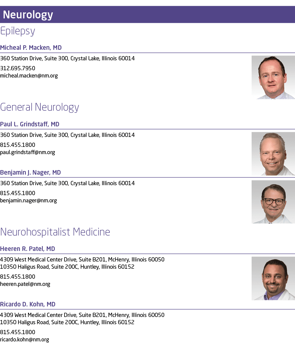  ￼ Epilepsy Micheal P. Macken, MD ￼360 Station Drive, Suite 300, Crystal Lake, Illinois 60014 312.695.7950 micheal.ma...