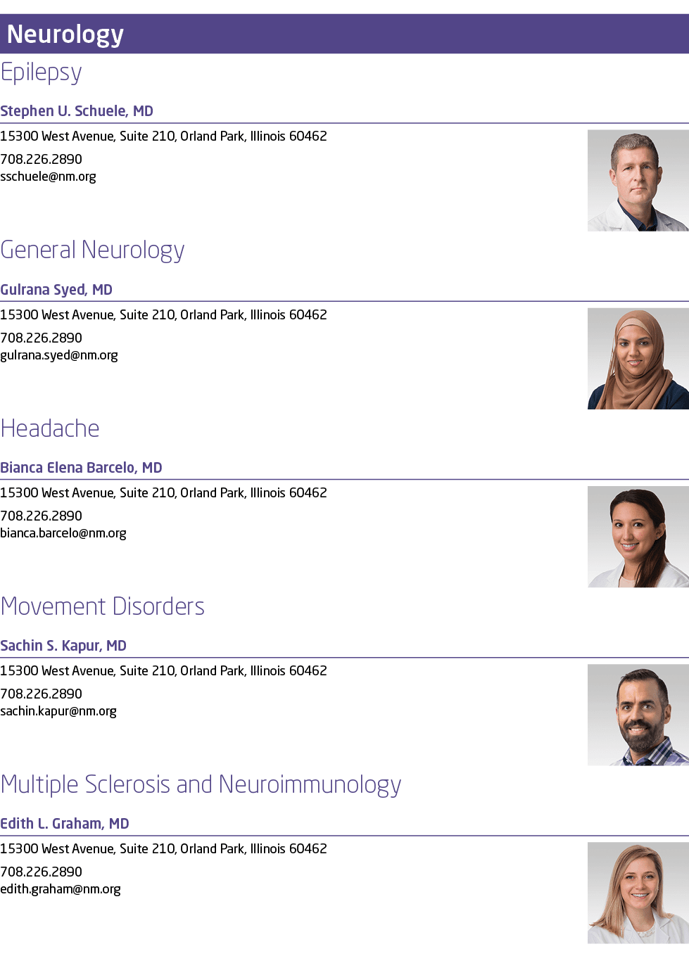  ￼Epilepsy Stephen U. Schuele, MD ￼15300 West Avenue, Suite 210, Orland Park, Illinois 60462 708.226.2890﻿﻿﻿﻿﻿﻿﻿﻿ ssc...