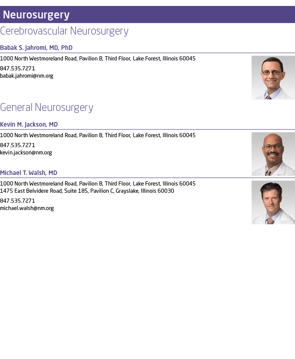 ￼Cerebrovascular Neurosurgery Babak S. Jahromi, MD, PhD ￼1000 North Westmoreland Road, Pavilion B, Third Floor, Lake ...