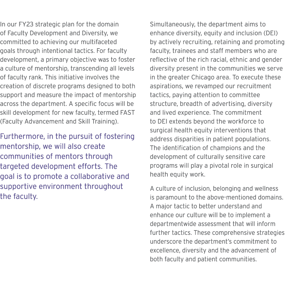 In our FY23 strategic plan for the domain of Faculty Development and Diversity, we committed to achieving our multifa...