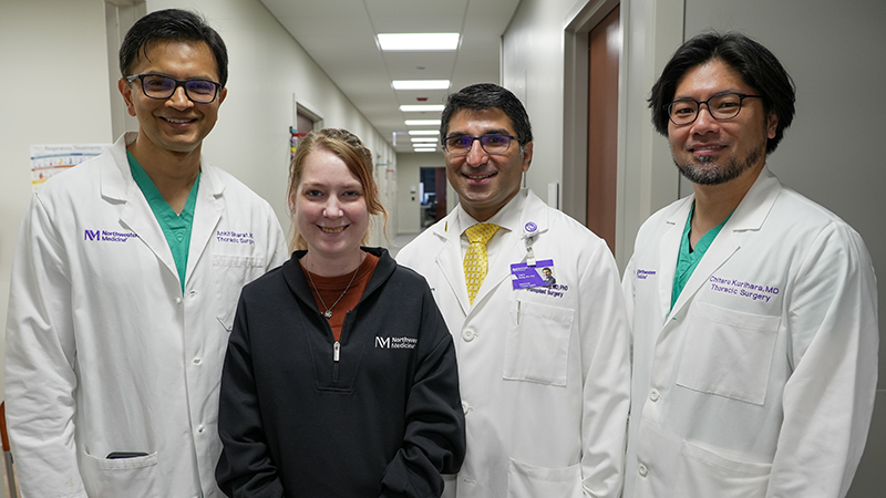 Ankit Bharat, MD, Elizabeth Wehrle, Satish N. Nadig, MD, PhD, and Chitaru Kurihara, MD.